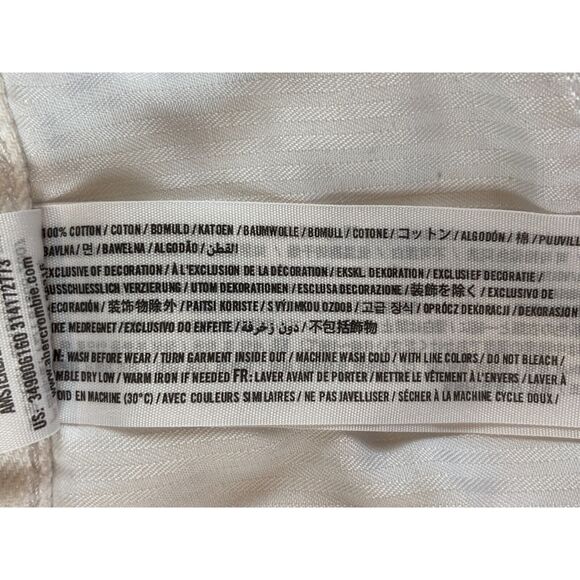 Hollister Womens Shorts Size 13/31 White High Rise Cut Off Distressed Button Fly - Picture 7 of 8